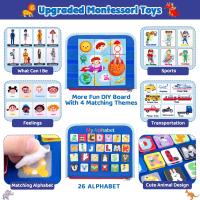 Juguete Educativo Sensorial Montessori Para Niños Pequeños Tablero Ocupado Fomenta Los Desarrollo De Las Habilidades Motoras Finas Juguete De Viaje Regalo Educativo - details 4