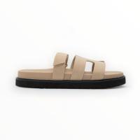 Sandalias verano color caqui planas tendencia cómodas ligera plataforma ajuste velcro altamoda - details 0
