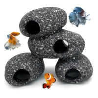 1 Pieza De Piedra De Cichlid Para Acuario Ornamento De Piscina Decoración De Tanque De Acuario Cerámica Para Cría De Camarones - details 1