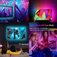 Tiras LED RGB 5050 Inteligentes Para El Hogar TV USB Lámparas De Pared Decoración De Ramadán 2023 Luz Nocturna Aestética Para Dormitorio Armarios - details 9
