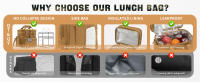 Bolsa Táctica Para Almuerzo Para Hombres Caja De Almuerzo Resistente a La Lechera Aislada Durable Bolsa Térmica Para Camping Y Picnic - details 4