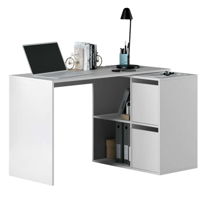 Mesa Escritorio Multiposiciones Blanco Artik 120-152x74x77-49 cm - 1