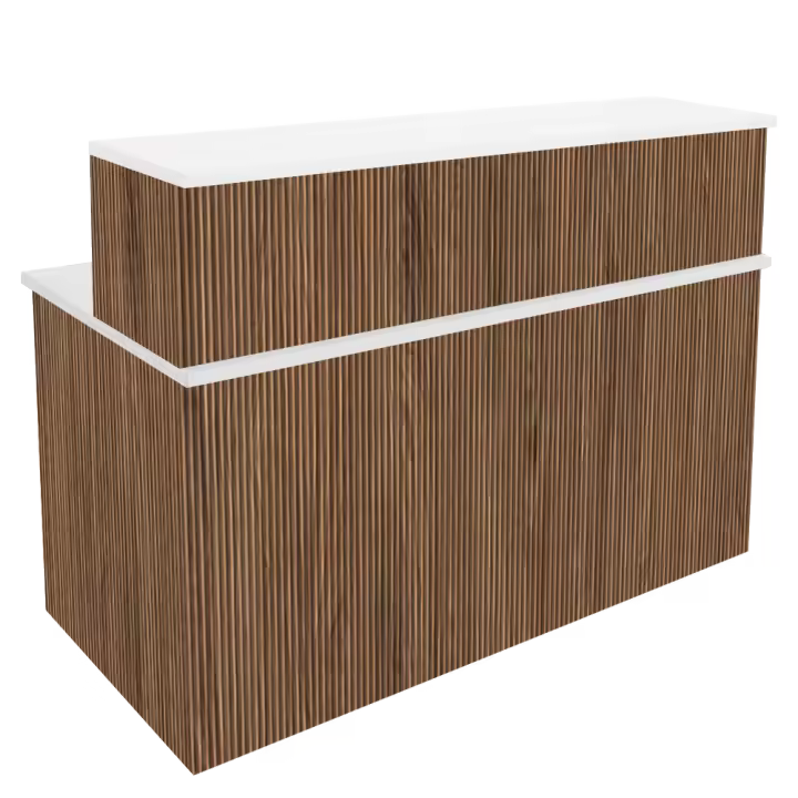 OFILIKE. Mostrador Apolo Milos. Mueble Mostrador de Recepción para Oficina, Peluquería, Tienda. Fácil Montaje - 1