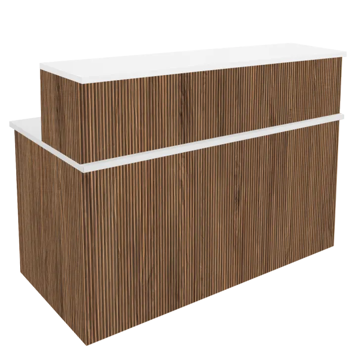 OFILIKE. Mostrador Apolo Milos. Mueble Mostrador de Recepción para Oficina, Peluquería, Tienda. Fácil Montaje - 1