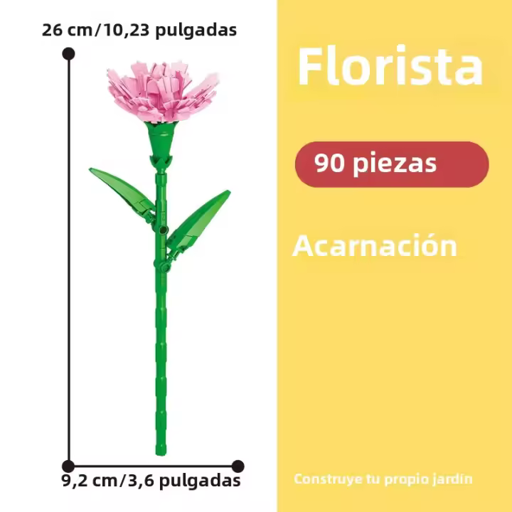 Bloques De Construcción De Partículas Micro Decoración De Flores Eternas Modelos Educativos Para Niños Juguetes Para Kinder - 1