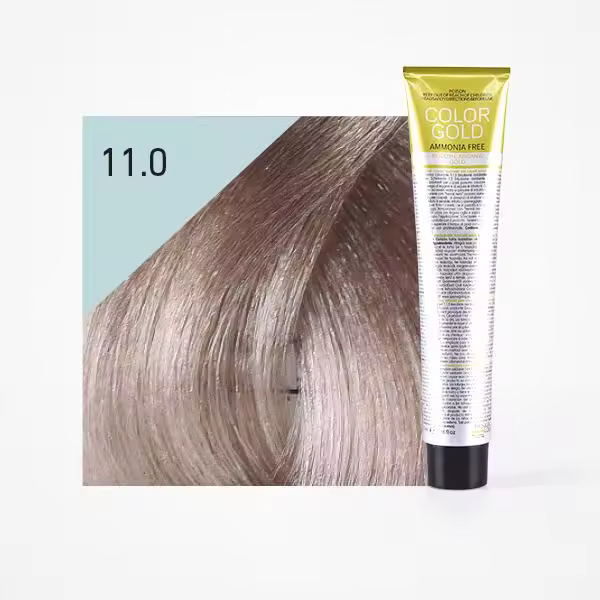 Tinte Color Gold sin amoniaco 100ml: 11.0 Super Rubio Platino - Design Look - 1