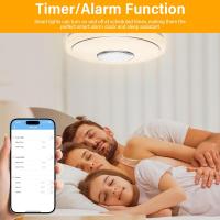 Plafón LED Regulable 48W. Luz de techo RGB de 10,23 pulgadas/12,99 pulgadas con altavoz Bluetooth Luz de techo LED RGB con control remoto y control de aplicación para baño, sala de estar y dormitorio - details 2