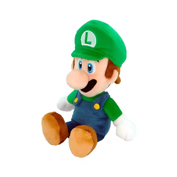 Peluche Sherwood Luigi - Colección Super Mario Bros - Suave - 1