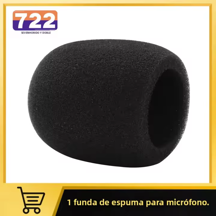 Cubierta De Espuma Para Micrófono Portátil 1 Pieza Protectora De Cabeza De Auricular Material De Esponja Accesorio De Microfono - 1