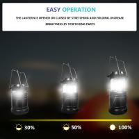 2 x Lámpara LED portátil Para acampar with Katería with Gancho plegable, Luces para Tienda de campaña Lámpara - details 1