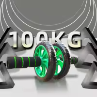 Rueda De Abdominales Doble Para Hombres Y Mujeres Equipo De Fitness Silencioso Para Adelgazamiento Y Ejercicios De Fortalecimiento Abdominal - details 3