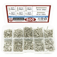 Kit De 800 Piezas De Tornillos Auto-Abrazadores M2 Con Juego De Tornillos De Bloqueo Y Clavos Para Madera Herramienta De Carpintería DIY - details 5
