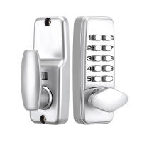 Cerradura mecánica para puertas - Cerradura digital con contraseña y código de combinación - Para cercas exteriores - Ideal para portones, estacionamientos, oficinas, puertas interiores y propiedades de alquiler - details 0