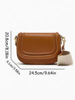 Bolso De Silla Para Mujer Estilo Popular De Comercio Exterior Nueva Correa Ancha 2024 Diagonal Cruzar El Brazo Bolsos De Hombro - details 7