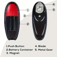 Apretador De Lata Eléctrico Automático Portátil Herramienta De Cocina Abre Latas Y Botellas Sin Manos Marca Zxyouping Acero Inoxidable Origen China - details 6