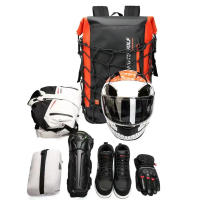 Mochila Deportiva Para Motocicleta Con Reflectores Y Malla Para Posicionamiento De Casco Impermeable Y Ciclismo Light Sports Basketball - details 11