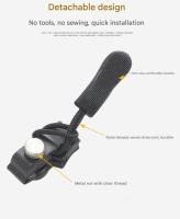 100 piezas de reparación de crematernas Negas, repuesto Universal de crematernas metálicas, accesorios para mochilas, chaquetas, Ropa, cabeza de Cremallera extraordinaria sin instrumentos. - details 0