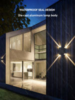Lámpara De Pared LED12W Impermeable Para Exterior Iluminación De 4 Lados Para Jardín Y Courtyard Iluminación Decorativa Exterior - details 4