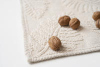 Alfombra Blar Beige 50x80CM de Algodón Tejida a Mano Linea Paralela - details 1