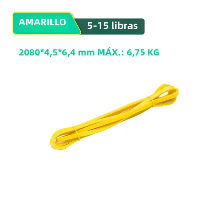 Banda De Resistencia De Látex Fuerte Elástica Para Ejercicio De Fuerza Pull-Ups Auxiliar Pilates Equipo De Gimnasio Y Fitness Para Entrenamiento De Fortalecimiento - 1