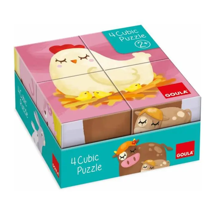 Juego de Madera 4 Cubic Puzzle de Diset - Juego Educativo - 1