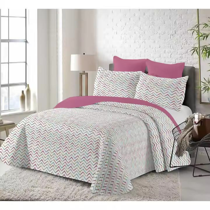 STARLEY-Colcha Reversible con Estampado,100% Poliéster,Incluye Funda de Cojín,para Cama 90,105,135,150cm - 1
