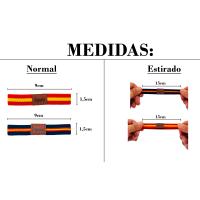 Pack Pulseras Elásticas con la Bandera de España para Hombre - Trozo de Cuero - Pulseras España para Mujer - Talla Única - details 2