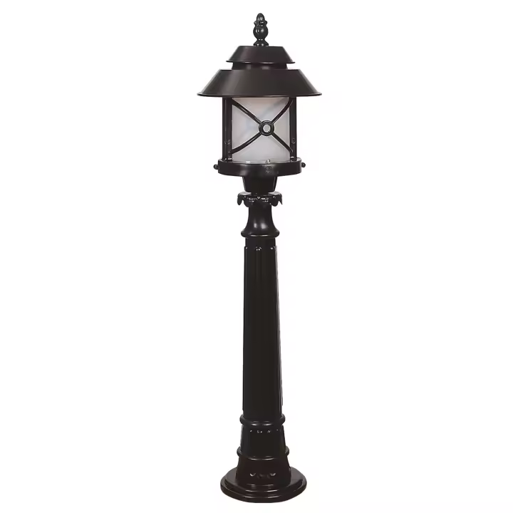 Lámpara de pie para exterior WELLHOME - Negro, 26x26x100 - 1