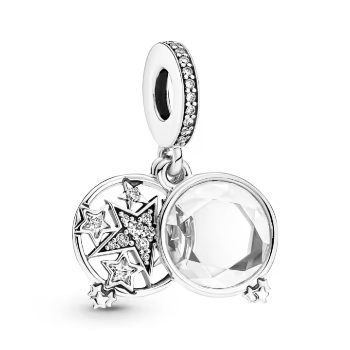 Charm colgante Pandora 799640C01 Doble Estrella - 1
