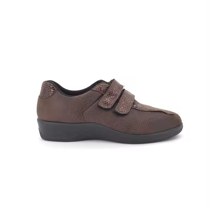 Zapatilla de calle para mujer, mod.477, Zapatilla Alcalde con cierre de cinta textil adhesiva - 1
