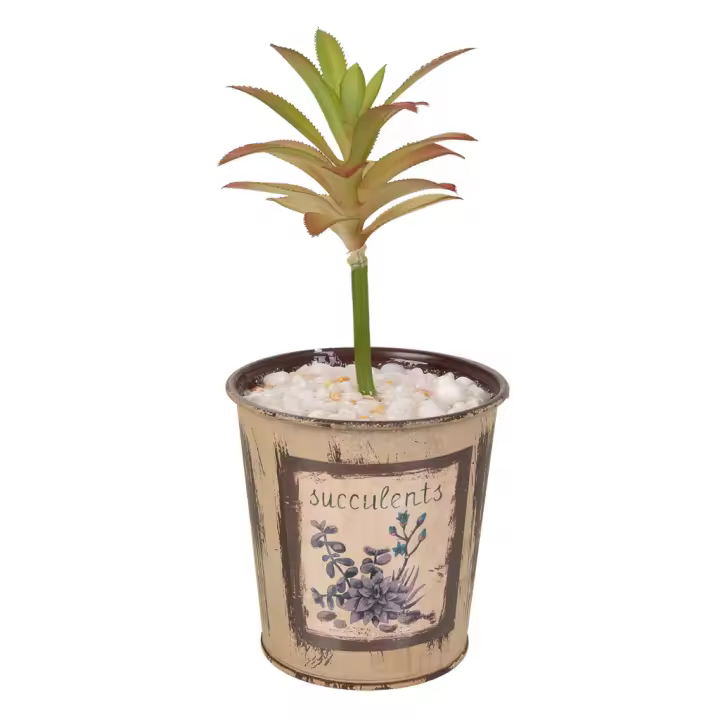 Maceta con planta artificial 10x10x22 - 1