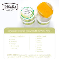 Irisana - Arcilla Blanca - 400 g - Con 1 Esponja - Limpiar, Abrillantar, Desengrasar y Eliminar la Cal - Borrador Mágico para Todo Tipo de Superficies - details 1