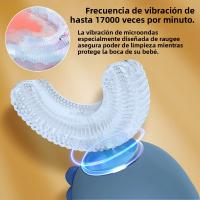 Cepillo De Dientes Eléctrico Para Niños 360 Grados Limpieza Automática Silicona Alimentaria USB Recargable Dientes U-Shaped - details 3