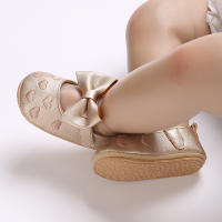 Zapatos De Princesa Para Bebé Niña En Lace Blanca Mocasines Con Lazo Y Borde Antideslizante De Goma Primera Calzado Para Caminar - details 194