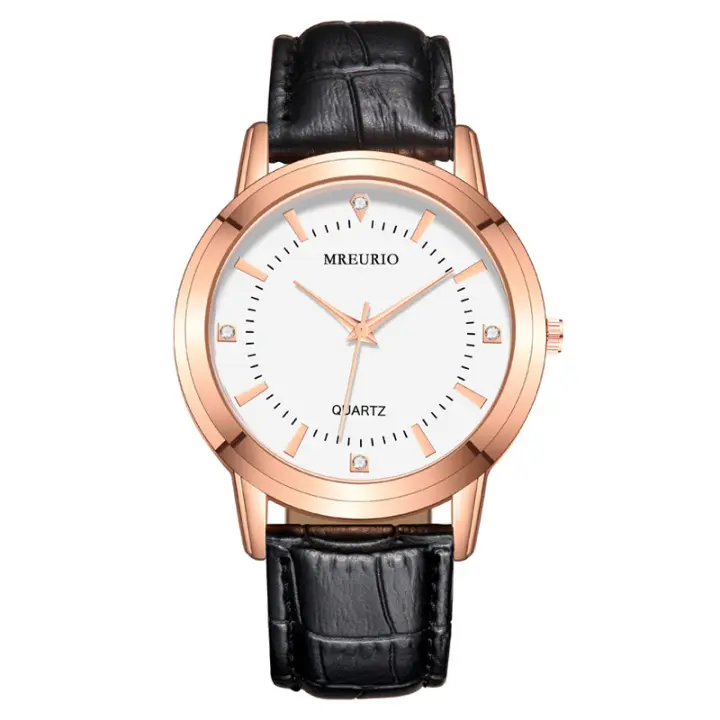 Conjunto de relojes de pareja, correa de cuero, para mujer y hombre, un regalo ideal para la pareja - 1
