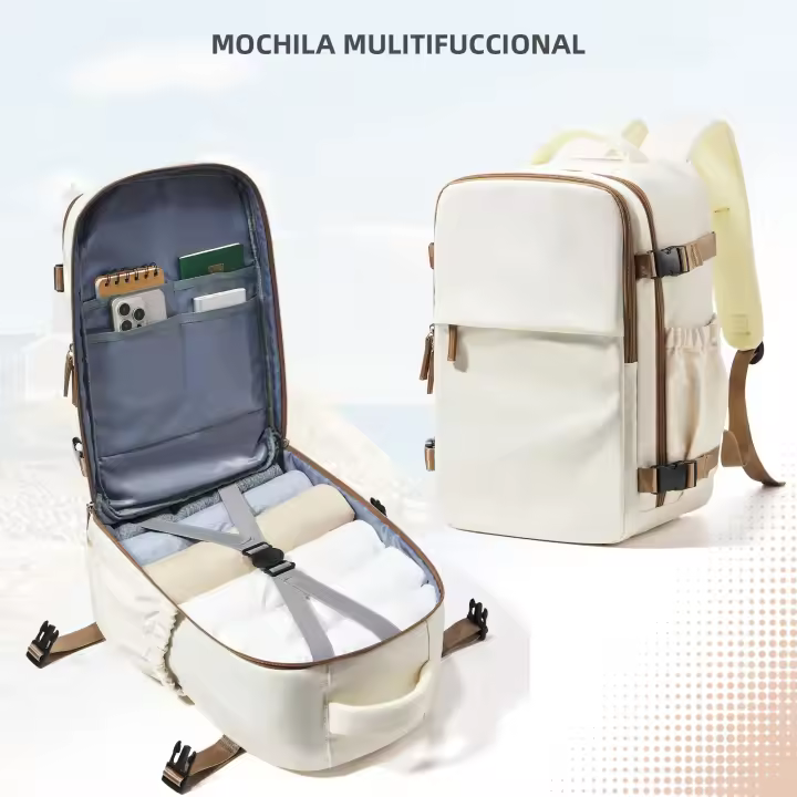 Mochara De Viajes Para Avión Cabin Airplane 40x30x20 Capacidad De Equipaje Para Hombres Y Mujeres With Portátil De 15,6 Pulgadas - 1