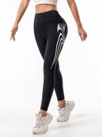Pantalones De Yoga Para Mujer Secado Rápido Letras Fitness Estilo Slim Para Correr Casual Verano Pantalones Largos De Pierna - details 0