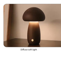 Lámpara De Noche LED INS Con Interruptor Táctil En Madera Estilo Búho Decorativa Para Dormitorio Y Habitación De Niños Luz De Mesa Suave Para Dormir - details 11