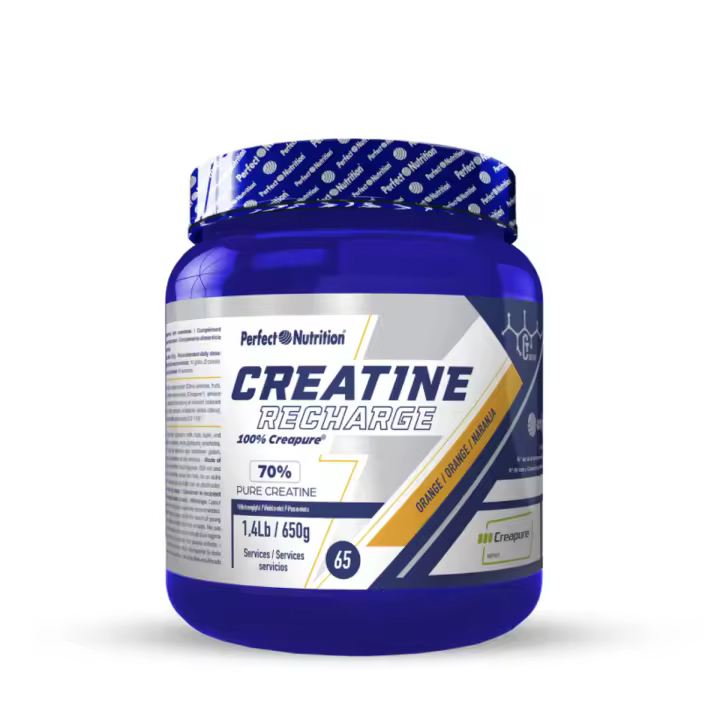 Perfect nutrition Creatine Recharge Creapure - 650 gr Suplemento de Creatina Creapure con Glucógeno - 1