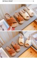 Sandalias De Moda Para Niñas 2024 Suaves Y Éticas Con Plataforma Versátil Zapatos De Princesa Transpirables Y Antideslizantes Para Verano Tallas Para Niñas De 1-12 Años - details 1