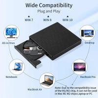 GGBEE Empuñadura Externa De CD DVD USB 3.0 Tipo C 2-en-1 Lectura Y Escritura De Disco Para Portátil Y Escritorio Reproductor Blu-ray Burner - details 1