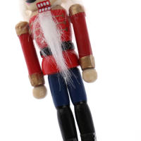 1Pcs 10cm Soldado De Madera Para Romper Nueces Adorno Navideño Colgante Juguete Material PVC Origen China Continental - details 9