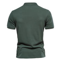 Primavera y verano nuevo estilo de algodón puro cuello alto deportes tops para hombres tamaño europeo POLO camisa casual para hombres bordados de manga corta T - details 8