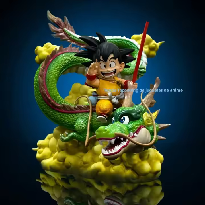 Figura De Acción Dragon Ball 15cm Goku Y Dragón PVC Colección De Modelos Juguetes Regalos Para Adultos Y Adolescentes - 1