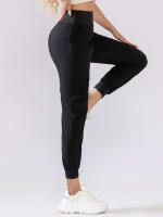 Pantalones De Yoga Para Mujer Cómodos Y Transpirables De Secado Rápido Con Bolsillos Ajustados Para Running Y Fitness Pantalones Largos De Pierna Regular - details 2