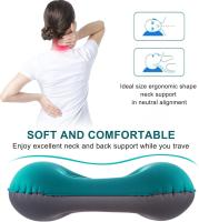 Almohada de Playa Hinchable, Almohada Inflable Camping, Ultraligero Cojin de Viaje Hinchable, Compresivo, Compacto, Ergonómico, Ideal para Camping, Playa, Viajes, Avión - 1 Pieza - details 4