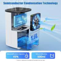 Deshumidificador de 1600 ml, Deshumidificador silencioso de baja humedad de consumo, modo de sueño, apagado automático, cronómetro de 24 horas, descongelación automática, luz de Ambiente doméstico - details 5