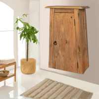 vidaXL Mueble de pared para baño madera maciza de pino 42x23x70 cm - details 6