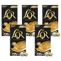 Pack 5 x L'OR Espresso Café Cápsulas Vainilla 10 Uds Compatibles con Maquina Nespresso - Qumir - details 0