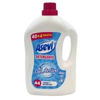 PACK DE 3 ASEVI Detergente Gel Activo 44 lavados - El detergente ASEVI GEL ACTIVO sirve para todo tipo de ropa, pero está específicamente diseñado para la ropa blanca. Sus agentes blanqueantes llenan de brillo y blancura tus prendas blancas. ASEVI ROPA !! - details 1